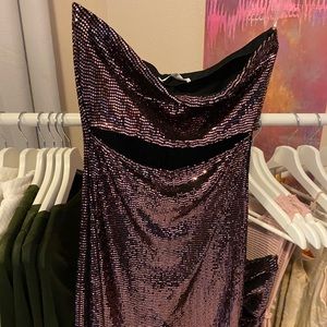 Pink sparkly jumpsuit short